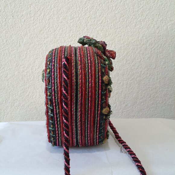 Mary Francis Tapestry Beaded Crossbody - Picture 6 of 15